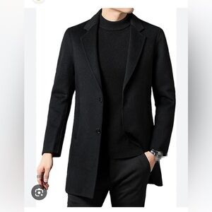 Calvin Klein Black Pea Coat